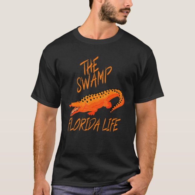 T-shirt Gator marécage Floride Marécage Floride Vie (Devant)