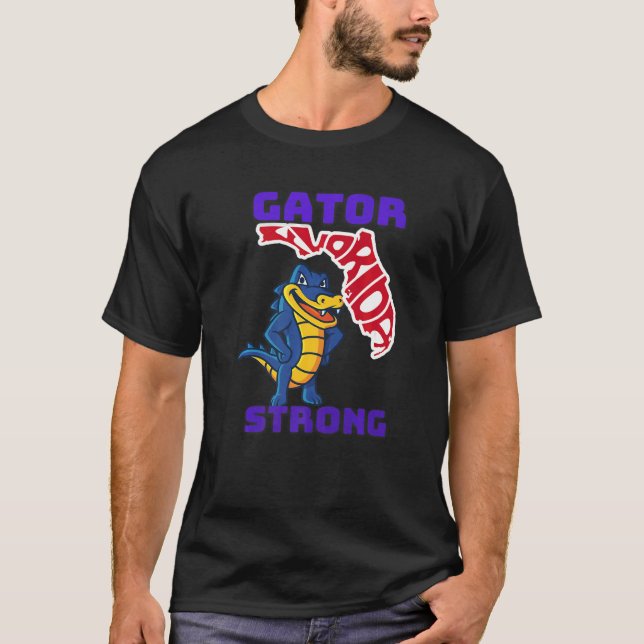 T-shirt Gator Strong Florida Alligator Crocodile Zoo Anima (Devant)