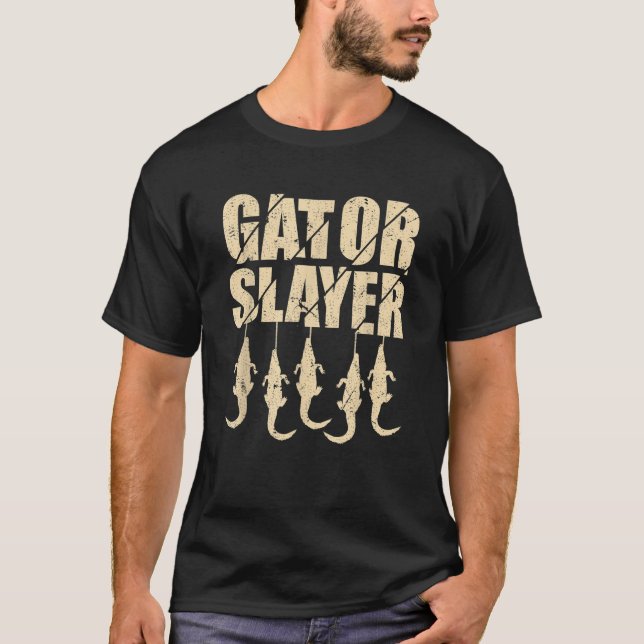 T-shirt Gator tueur Funny Alligator Hunter Gator Chasse (Devant)