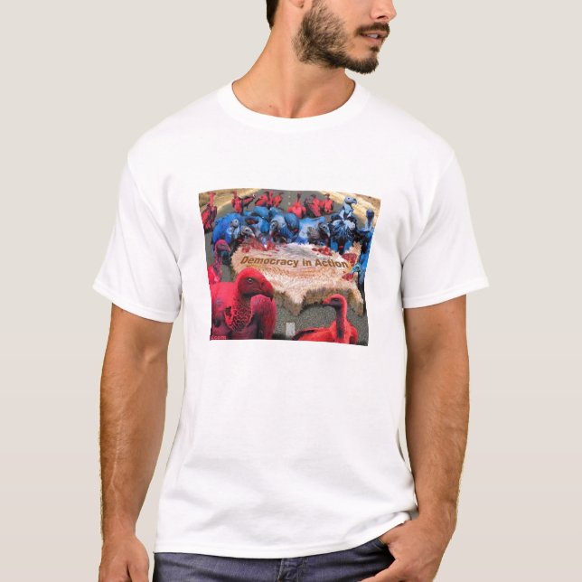 T-shirt GAUCHE et DROIT, PARADIGME - customisé (Devant)