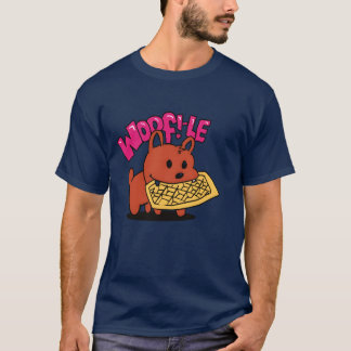 T-shirt gaufre chien cadeau rétro