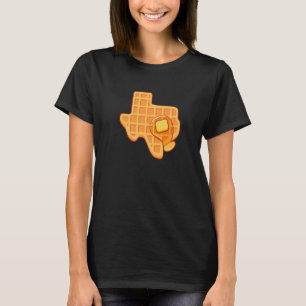 T-shirt gaufre En Forme Texas Avec Sirop Et Beurre Austin 