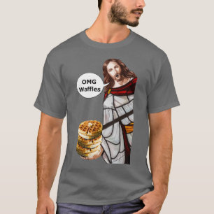 T-shirt gaufres Jesus OMG