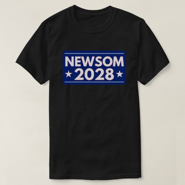 T-shirt Gavin Newsom 2028 (Design devant)