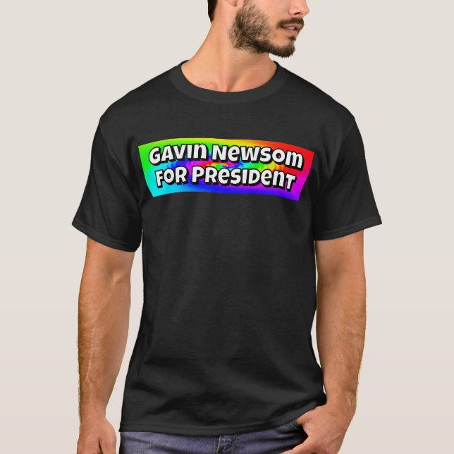 T-shirt Gavin Newsom pour le président (Devant)