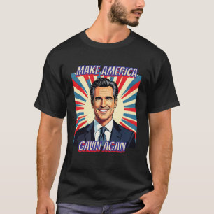 T-shirt Gavin Newsom pour le Président 2028   Faire l'Amér