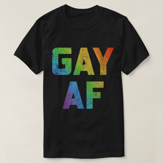 T-shirt Gay AF Femmes Hommes Cadeau LGBT Pride Égalité Les (Design devant)