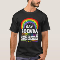 Gay Agenda Funny Queer Pride Cadeau Lesbian Bi
