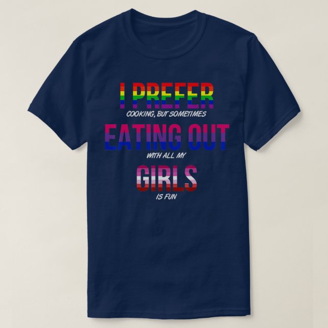 T-shirt Gay Bisexual Lesbian Pride Drapeau LGBQ Drôle LGB  (Design devant)