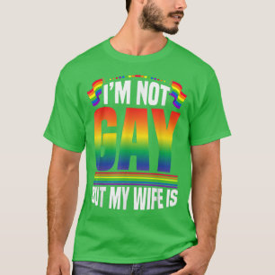 T-shirt Gay but my wife est LGBT Gay pride LGBT