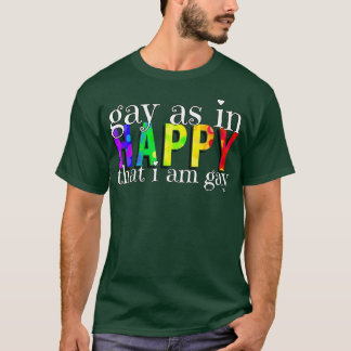 T-shirt Gay Comme En Heureux