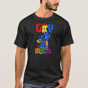 T-shirt Gay Dragon Cute Majestic Majestic Gay pride Lgbtq