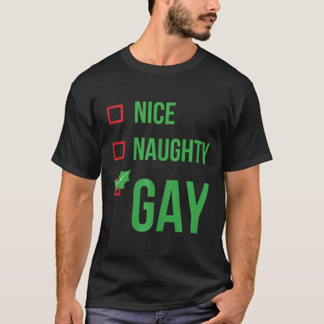 T-shirt Gay Funny Pajama cadeau de Noël (Devant)