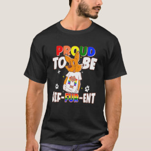 T-shirt Gay Furries Fier D'Être Différent Fursuit Happy Fu