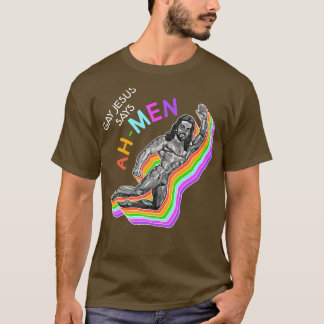 T-shirt Gay Jesus dit AhMen Gay pour Jésus Design