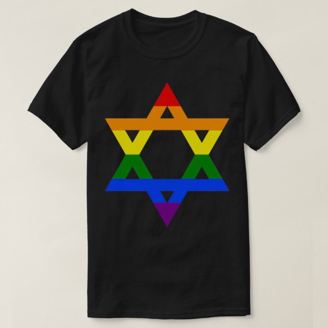 T-shirt Gay Jew Pride (Design devant)