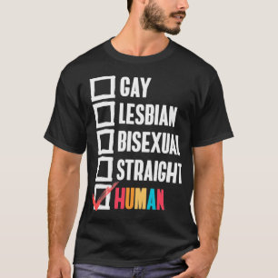 T-shirt Gay Lesbian Biseual Droit humain Liste de contrôle