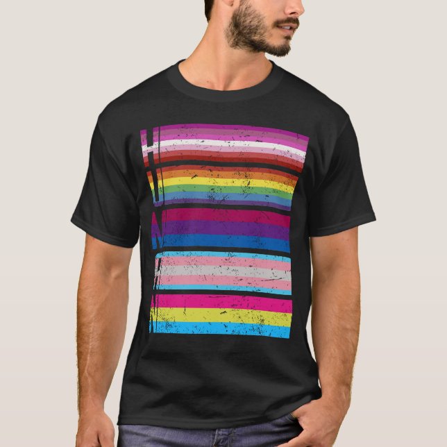T-shirt Gay Lesbian Bisexual (Devant)