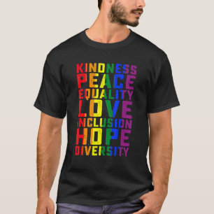 T-shirt Gay Lesbian Rights Human Rights Kindness Peace Lgb