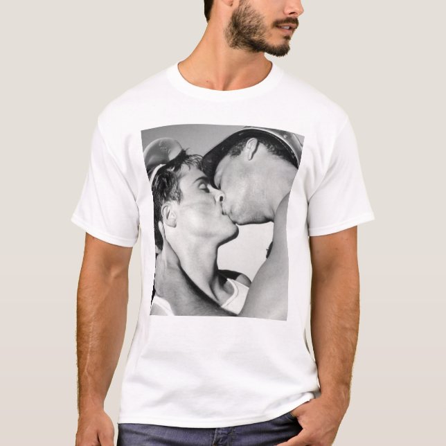 T-shirt GAY MALE KISS (Devant)