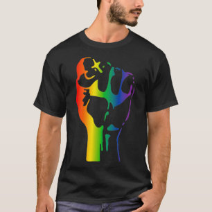 T-shirt Gay pride Arc-en-ciel élevé résistance à la poitri