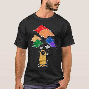 T-shirt Gay Pride Arc-en-ciel Émo Chat Triste  LGBTQ Nuage