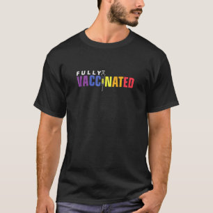 T-shirt Gay pride Arc En Ciel Entièrement Vacciné Lgbtq Pr