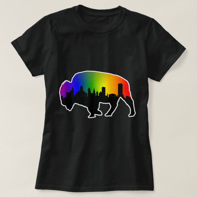 T-shirt Gay pride Buffalo NY LGBTQ (Design devant)