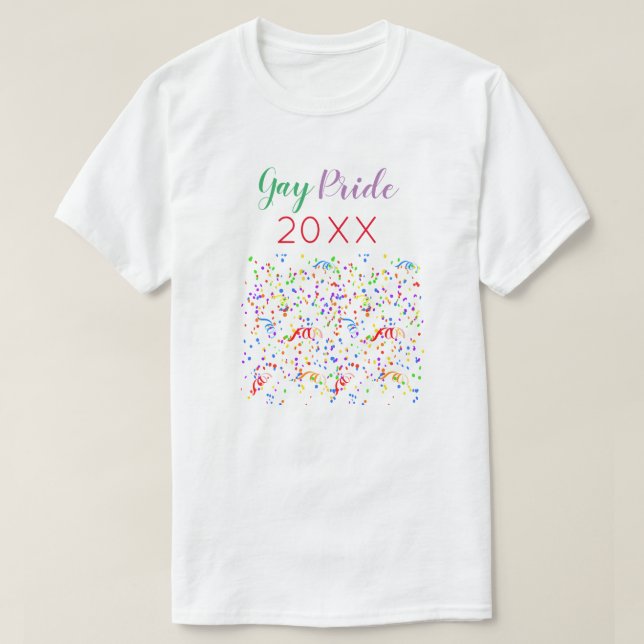 T-shirt Gay pride coloré et festif (Design devant)
