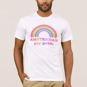 T-shirt Gay pride d'Amsterdam - arc-en-ciel