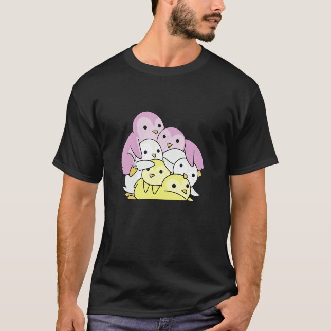 T-shirt Gay pride de drapeau Twink Mois Lgbtq Twink Pengui (Devant)