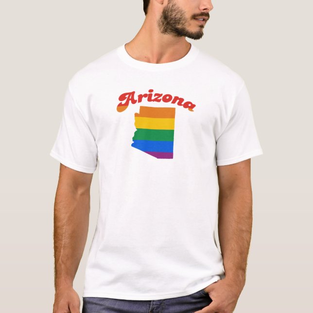 T-SHIRT GAY PRIDE DE L'ARIZONA (Devant)