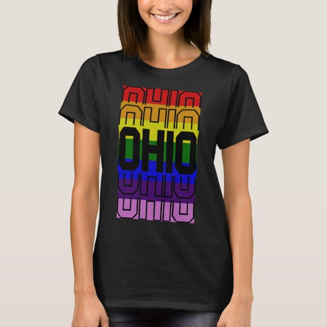 T-shirt Gay pride de l'Ohio (Devant)
