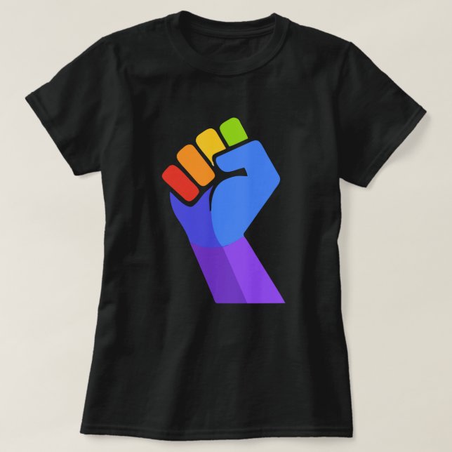 T-shirt Gay pride DE POINTE DE PLANCHE PERSONNALISABLE (Design devant)