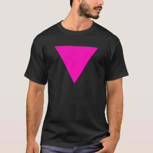 T-SHIRT GAY PRIDE "DE TRIANGLE ROSE"
