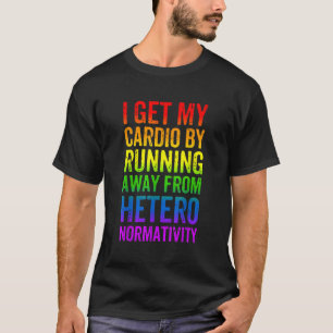 T-shirt Gay pride Funny Cardio Gym LGBT Sensibilisation Ar