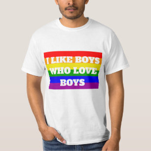 T-shirt Gay pride J'aime les garçons qui aiment les garçon