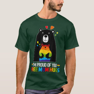 T-shirt Gay pride Je Suis Fier De Vous Libérez Maman Hugs 