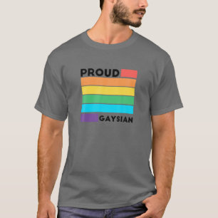 T-shirt Gay pride Jolie gaysienne LGBT Arc-en-ciel Couleur