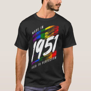 T-shirt gay pride LGBT d'anniversaire 1951 