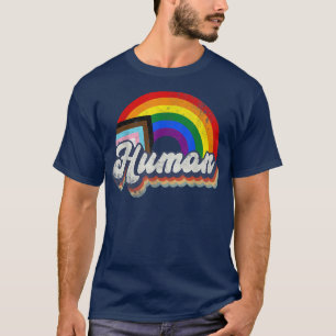 T-shirt Gay pride Lgbt Humain Mois Arc En Ciel Transgenre