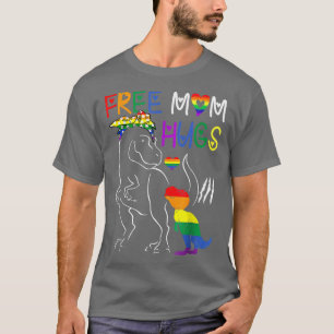 T-shirt Gay pride Libérez Maman Hugs T LGBT Mama Dinosaur