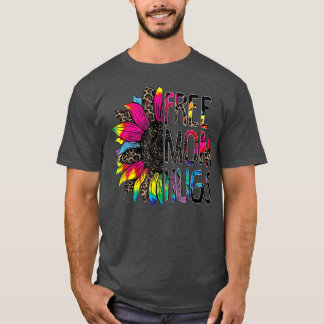 T-shirt Gay pride Libre Maman Hugs Tournesol Leopard Arc-e