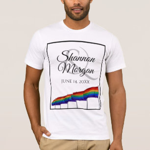 T-shirt gay pride Mariage Rainbow Flags