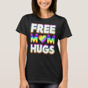 T-shirt Gay pride Mom Lgbt Rainbow Hearts For Free Mom Hug