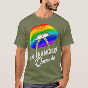 T-shirt Gay pride Rainbow de San Francisco Queen LGBTQ