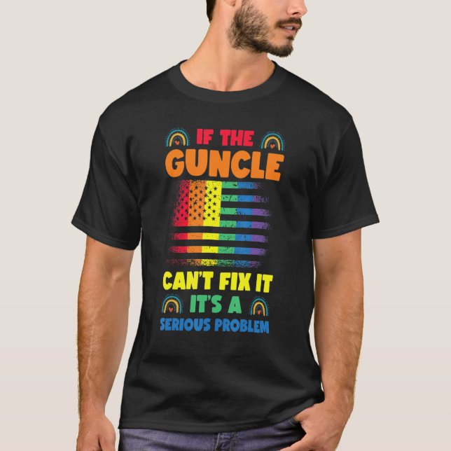 T-shirt Gay Uncle Pride Guncle 2 (Devant)