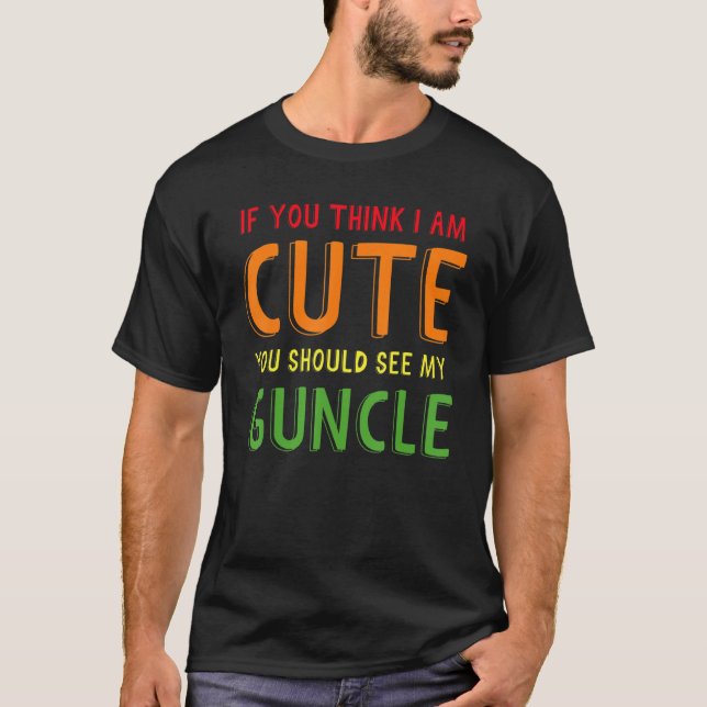 T-shirt Gay Uncle Pride Guncle 5 (Devant)