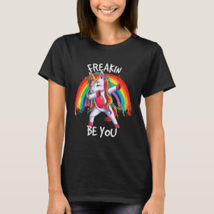T-shirt Gay Unicorn Be You Gay Rainbow Pride Lesbian Lgbtq