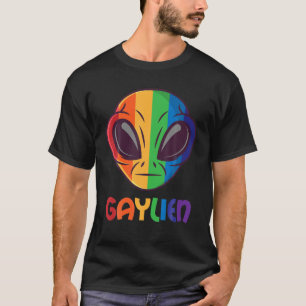 T-shirt Gaylien Funny Alien gay Gay pride LGBT Arc-en-ciel
